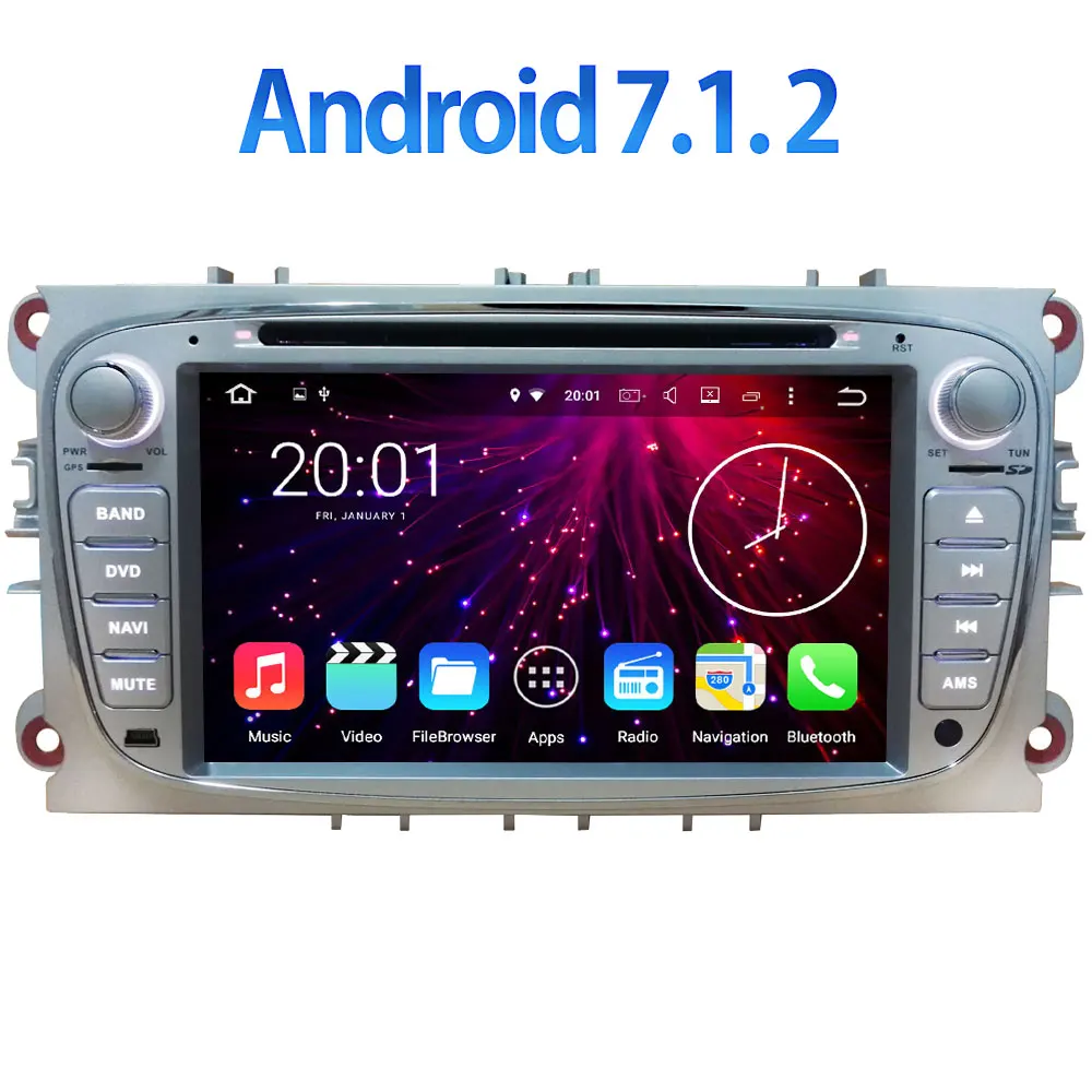 Android 7 1 2 Quad Core 2GB RAM BT Multimedia 7 Car DVD font b Radio