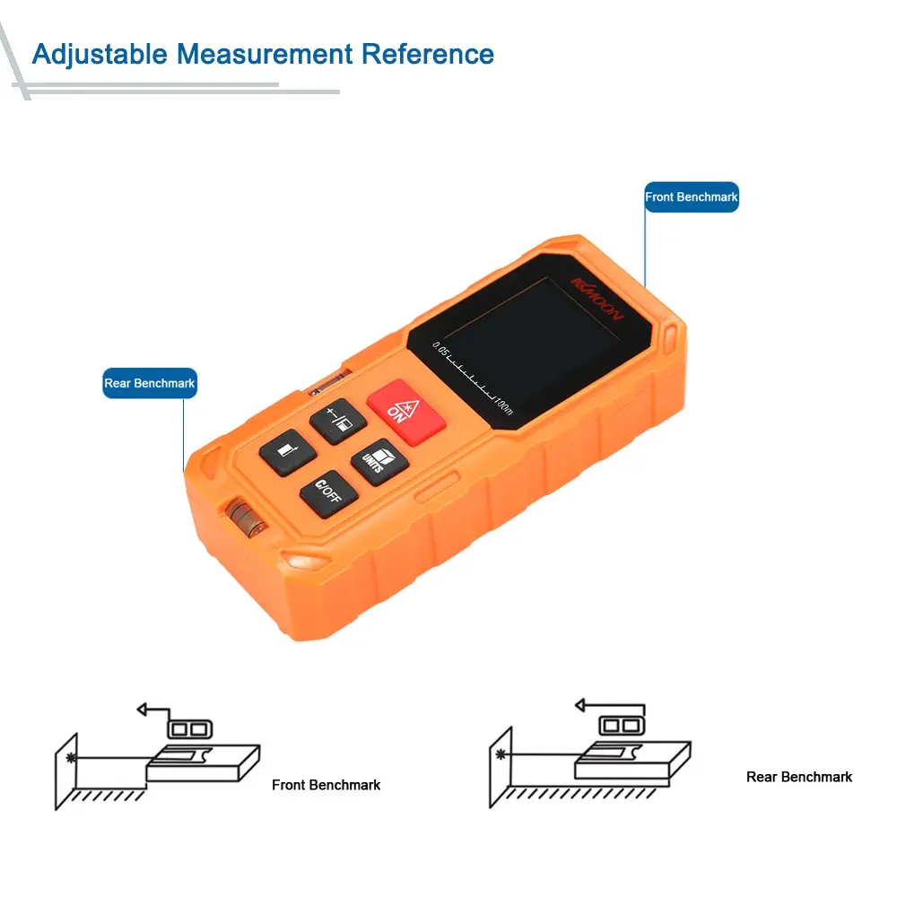 KKmoon лазерный дальномер строительные инструменты цифровой лазерный дальномер Площадь мощности 20 группа хранения данных