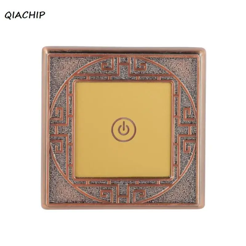 

EU Standard WiFi Smart Switch 1 Channel Light Wall Switch Waterproof Gold Touch Screen Panel APP Control Work with Amazon Alexa