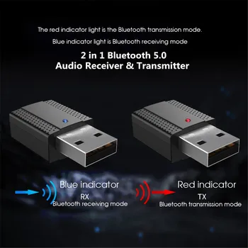 

USB Power Bluetooth 5.0 Audio Car Kit Wireless music Receiver Transmitter Adapter 3.5mm Jack for Bluetooth mouse TV Car Radio