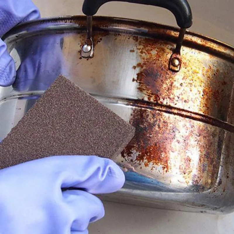 Кухня нано-наждак горшок очиститель ржавчины губка инструмент для удаления легкого веса