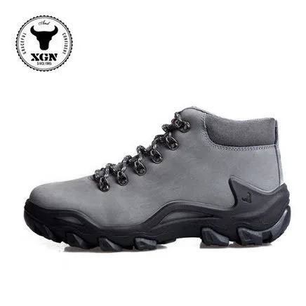 grey hiking boots