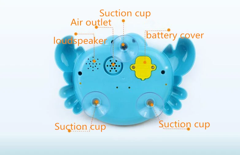 Новый пузырь крабы Детские игрушки ванны Краб автоматическое устройство для мыльных пузырей музыка банный пузырь машины игрушки для