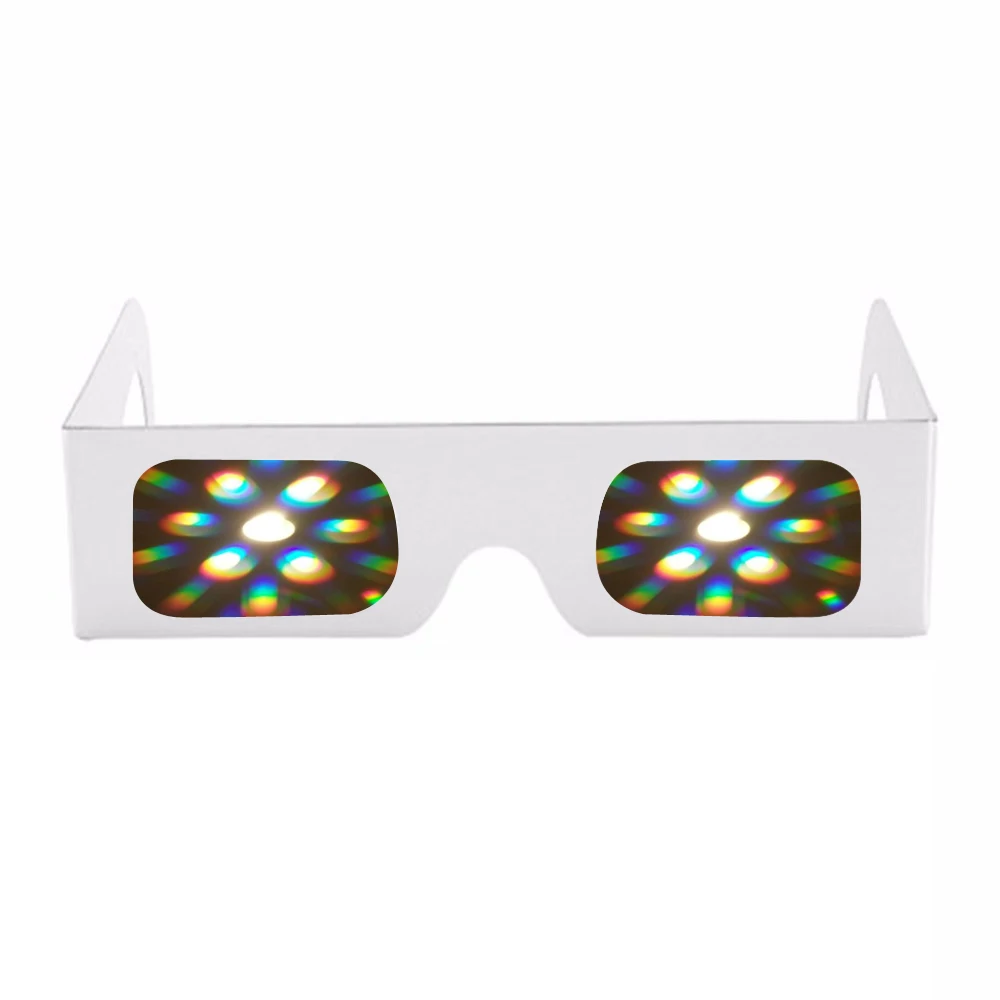 200 шт. Премиум Звездные дифракционные очки прозрачные линзы 3D очки для Рейв, музыкальных фестивалей, светильник-шоу, концертов и фейерверков