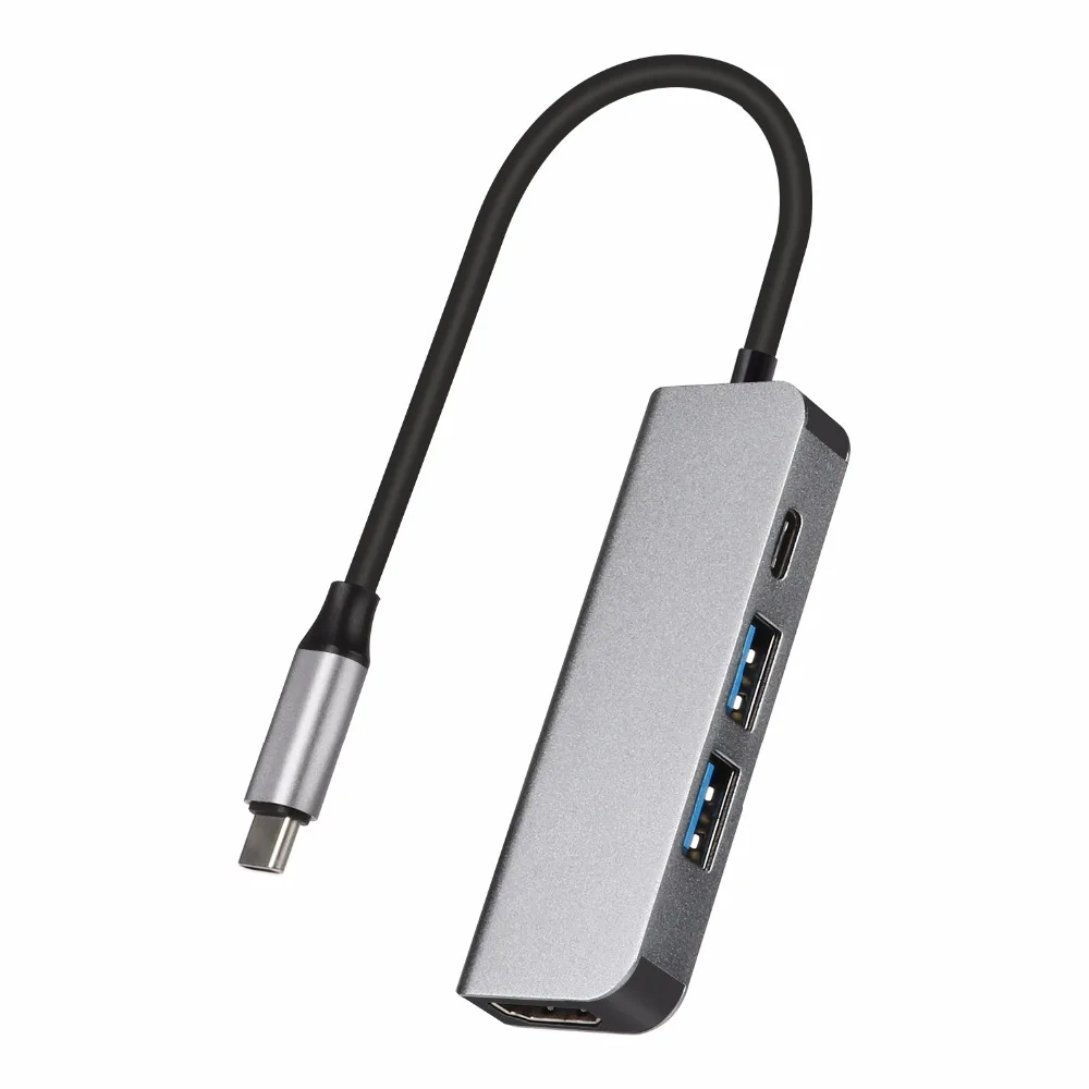 

Type C HUB USB-C to 4K HDMI PD and Two USB-A 3.0 Dongle for laptop or smartphone with Type C Thunderbolt or USB-C 3.1 Port