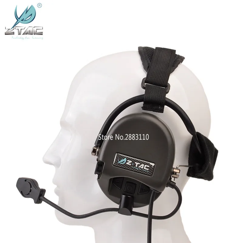 Тактические Военные наушники Z Tac Sordin Comtac TCI Liberator II Neckband U94 PTT Shooting Softair гарнитура