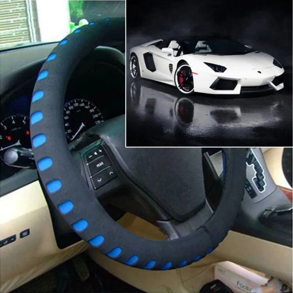 HIgh Quality EVA Punching Universal Car Steering Wheel Cover Diameter 38cm Automotive Sup 3 Colors for Choice HIgh Quality EVA Punching Universal Car Steering Wheel Cover Diameter 38cm Automotive Sup 3 Colors for Choice