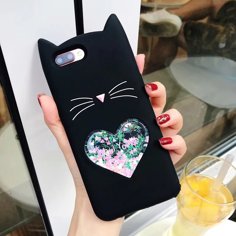 3D Мода Мультфильм зыбучие пески Борода Кот Мягкий силиконовый чехол для huawei Honor 8