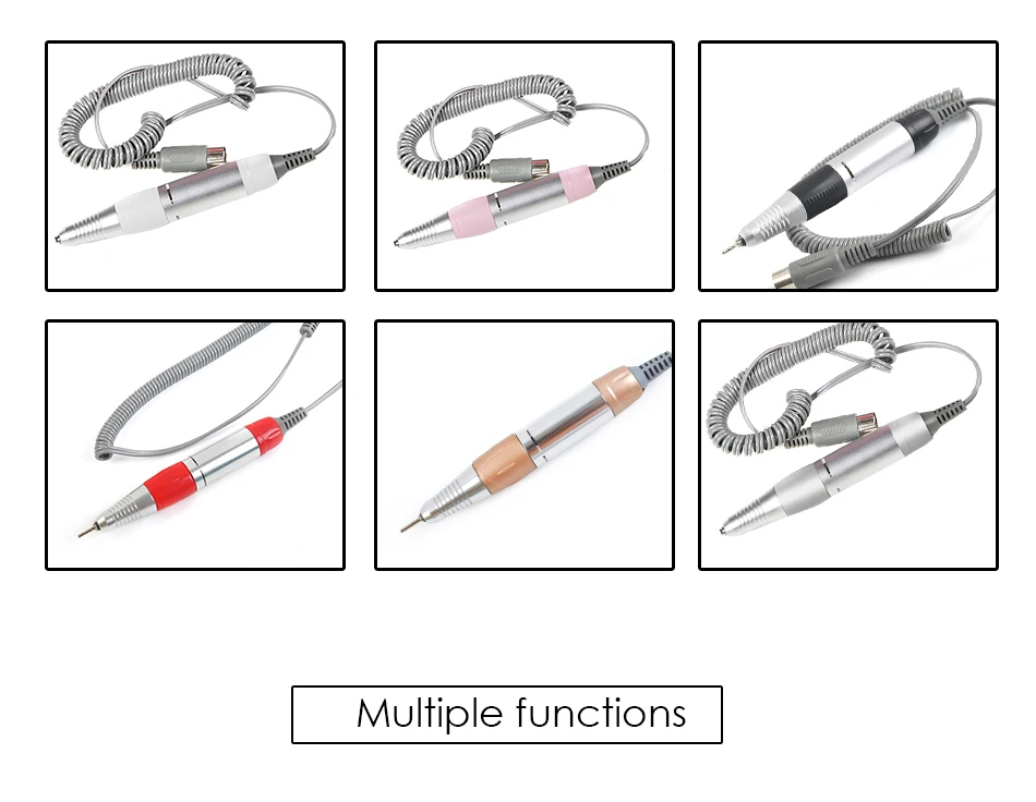 Электрический аппарат ручка для маникюра нержавеющая ручка для педикюра машина гель для удаления кутикулы полировка шлифовальная ручка дизайн ногтей
