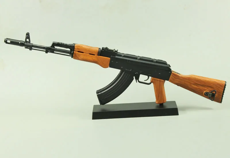 1:3. 5 Лидер продаж AK47 металлическая игрушечная винтовка модель игрушки Пистолеты снайперская винтовка детей AK74 DIY подарок коллекция juguetes