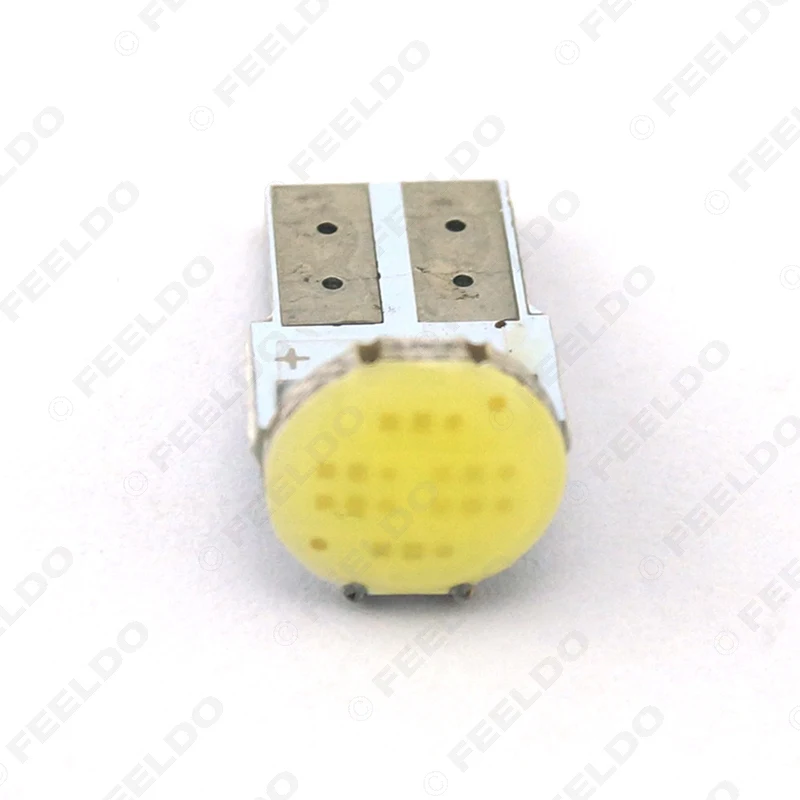 200 шт. белый DC12V 2 ватт T10 W5W/184/194 на танкетке 6 светодиодный COB LED автомобиль светодиодный свет лампы# FD-2902