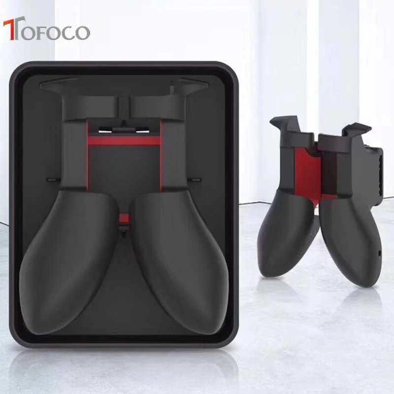  TOFOCO Mobile Gamepad Portable Stand for IOS Android Retractable Handle Street Basket Shooting Game
