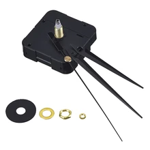 Сделай Сам, практичное устройство с большим вращающим моментом часовой механизм, 3/10 дюймов максимальная циферблат Толщина, 4/5 дюймов полная вал Длина(черный