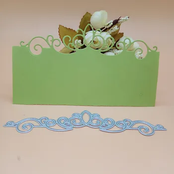 

METAL CUTTING DIES die cut flower lace Border Edge background Scrapbook card diamond embossing stencil template art punch