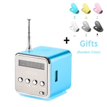 Vapeonly TD-V26 красочные мини Динамик стерео Бас музыкальный плеер Поддержка USB SD карты памяти Портативный FM радио с светодиодный и держатель телефона