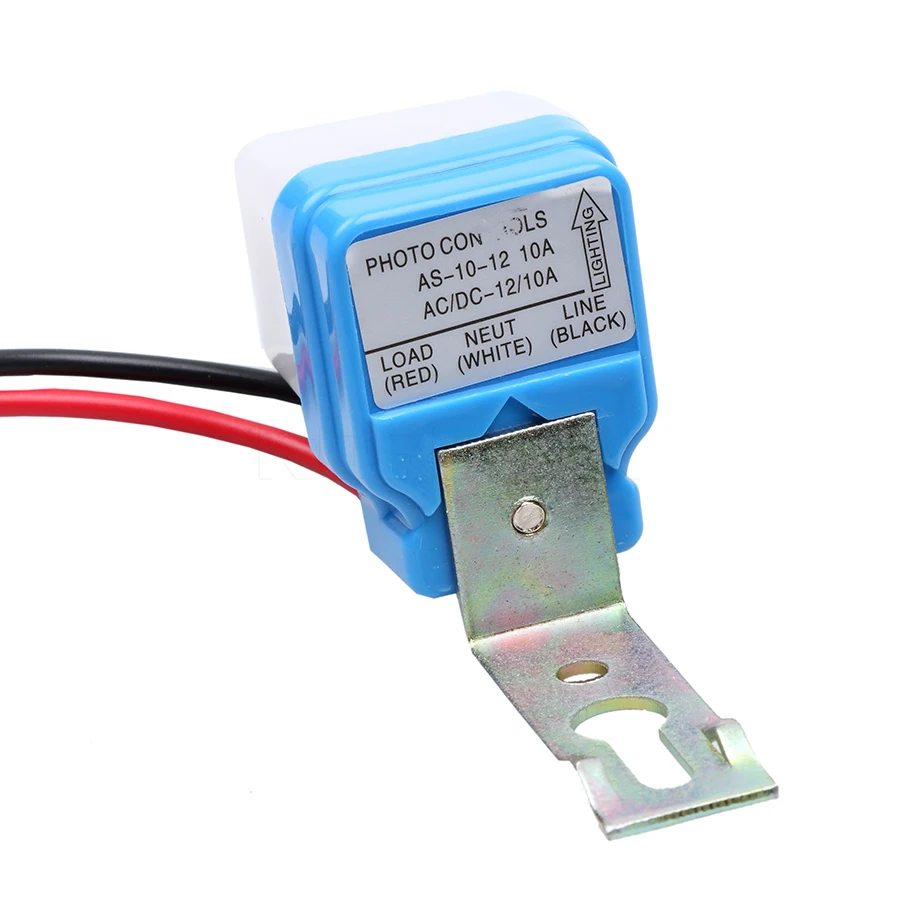 Kebidu автоматический выключатель 110 В 220 В DC AC 12 в 50-60 Гц 10А датчик переключатель фотоэлемент переключатель уличного света управление фотопереключатель