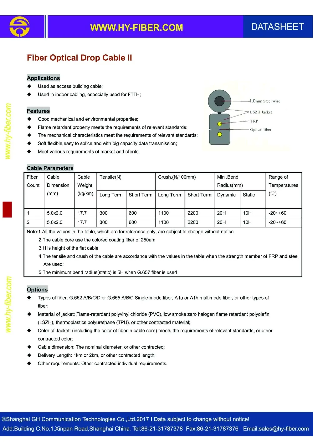 Fiber Optical Drop Cable II 