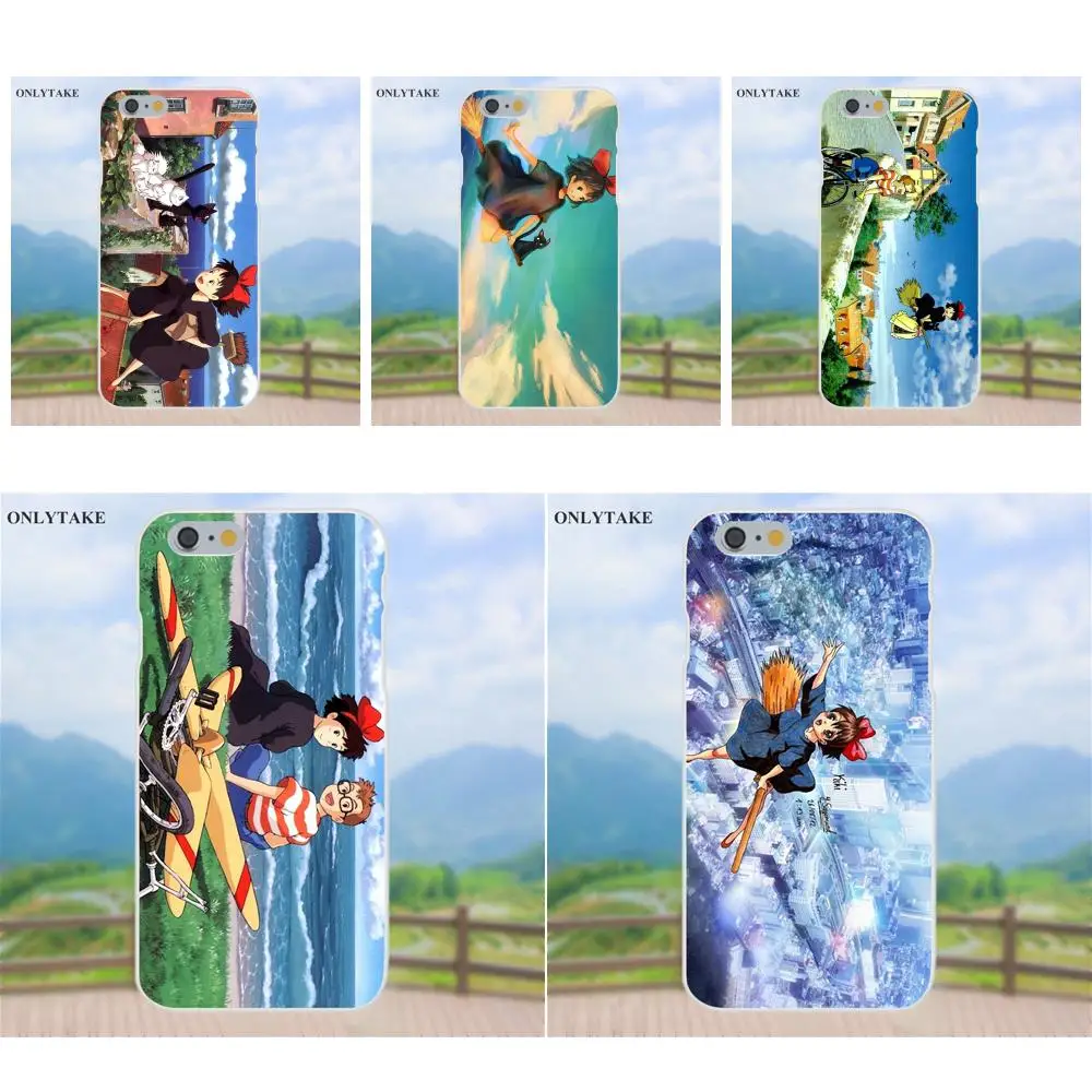 

Kikis Delivery Service Watercolors TPU Cases Capa For Apple iPhone 4 4S 5 5C SE 6 6S 7 8 Plus X Galaxy Grand Core II Prime Alpha