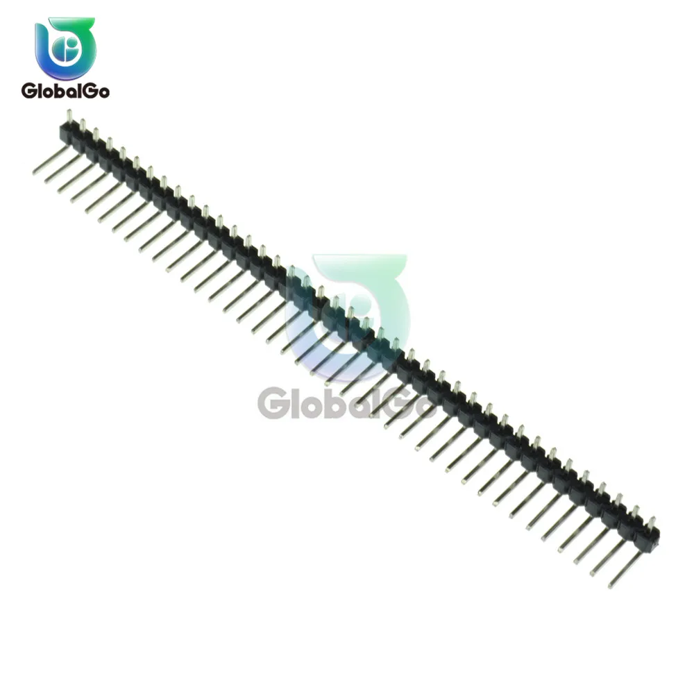 5pcs/Lot 1X40pin Single Row Straight Male PIN Head 2.54MM Pitch Strip Connector Socket 40p 40PIN 40 PIN For PCB Board Arduino