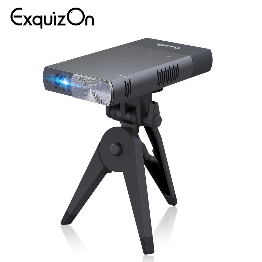 

S1 DLP mini Portable Projector Home Theater 80 ansi lumen 5200mAh with Battery Sync Wired Display 1080P HD With HDMI TF Card