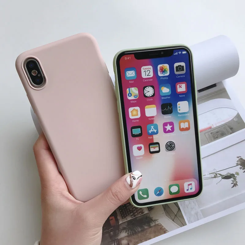 Роскошный Мягкий ТПУ силиконовый чехол для телефона для iPhone 11 Pro XS Max XR X 10 iPhone 8 7 Plus iPhone 6S 6 S 6Plus