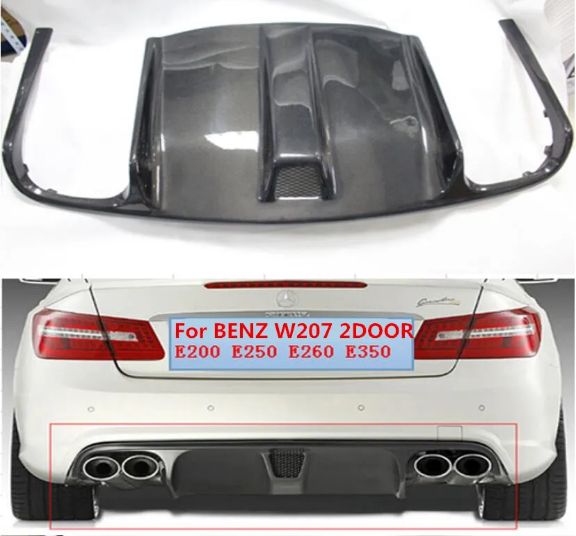 Чехол диффузора заднего бампера из углеродного волокна для Benz W207 C207 Coupe E63 E250 E350 2009