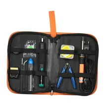 14 en 1 220 V 60 W Soldador de Temperatura Ajustable con Función de Corrección de Temperatura de Soldadura Kit de Herramientas con el Almacenamiento bolsa