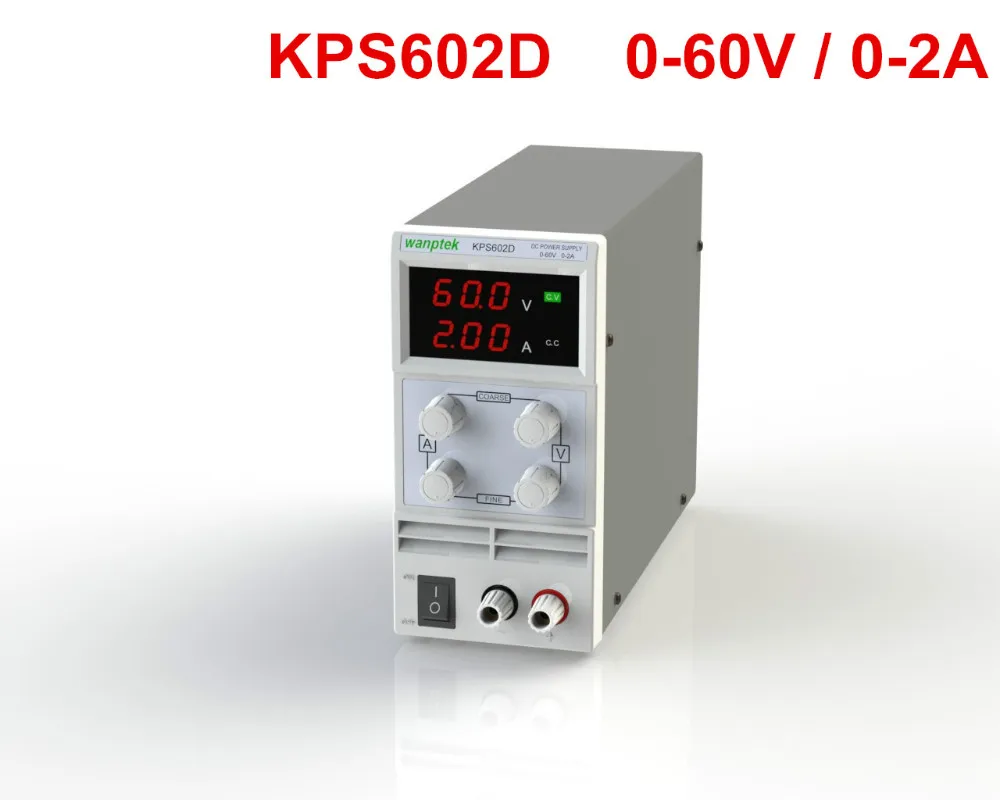 

KPS602D Adjustable High precision double LED display switch DC Power Supply protection function 60V2A 110V-230V 0.1V/0.01A EU