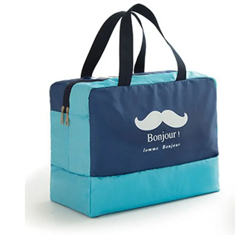 Пляжная водонепроницаемая сумка и сумка для сухого разделения на заказ, банный халат, многоцелевая дорожная сумка, купальный костюм для бассейна - Цвет: darkblue