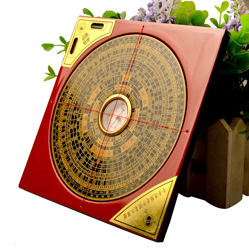 Профессиональный компас Fengshui в древнем китайском стиле квадратная