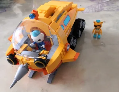 Octonauts строительные блоки Octo-Pod Осьминог игровой набор& Barnacles kwazii песо Inkling 698 Обучающие octonauts Кирпичи Игрушки