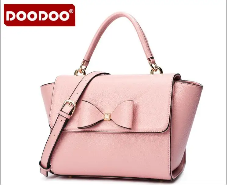 

DOODOO Brand High Quality PU Leather Women Bags Bow Designer Women Messenger Bags Handbags Ladies Shoulder Crossbody Bags FR411