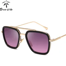 DRESSUUP прозрачные Солнцезащитные очки женские брендовые Дизайнерские мужские винтажный с прозрачными стеклами солнцезащитные очки Oculos De Sol Feminino Lentes
