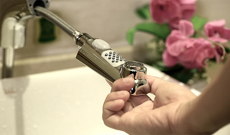 Блаватская вытащить подъема смеситель для ванной комнаты латунь ванная комната Смеситель для мойки Одной ручкой двойной узор носик 360
