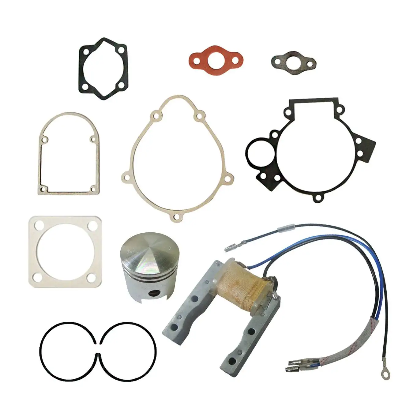 Магнето зажигания СТАТОР и Поршень Подходит 49cc 66cc 80cc двигатель моторизованный велосипед