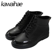 2017 Autumn Winter Waterproof Rainboots PVC Men Rubber Shoes Male Rain Boots Brand Kawaihae 107