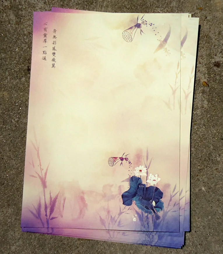 Tanio 80 sztuk papieru list zestaw chiński styl