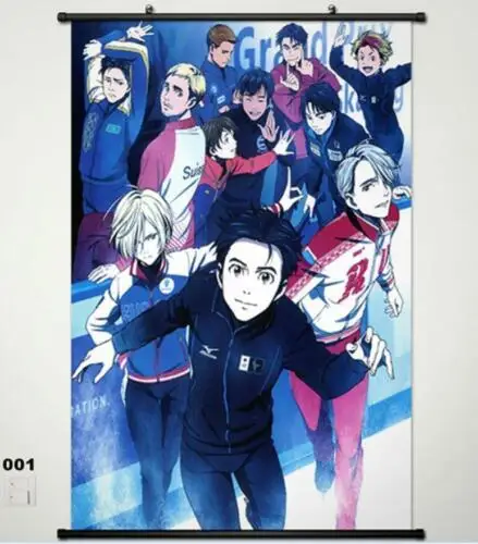 Аниме плакат YURI! На льду Victor Nikiforov настенная прокрутка печатная картина домашний