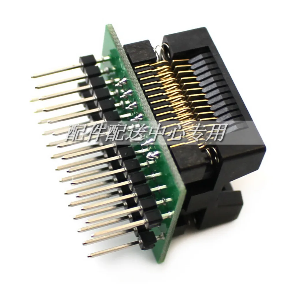 

SOP28 to DIP28 Programmer Adapter Socket Wide 300mil IC Test Socket SOIC28 OTS28-1.27-04 1.27mm