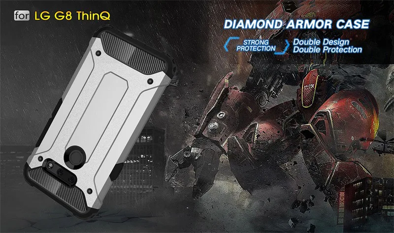 Phone Case For LG G8 Hard PC With Soft TPU Case For LG G8 ThinQ Heavy Duty Armor Silicon Cover Shell Coque Capa Fundas (9)