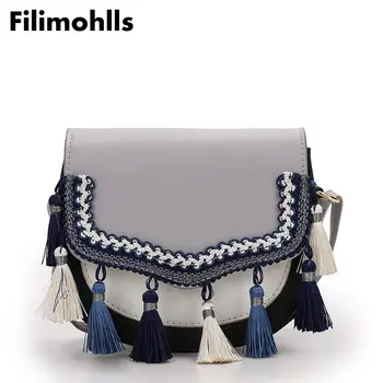 

New women's fashion national romantic small bag evening party shoulder bags a handbag women korean Tassel leather handbags F-436