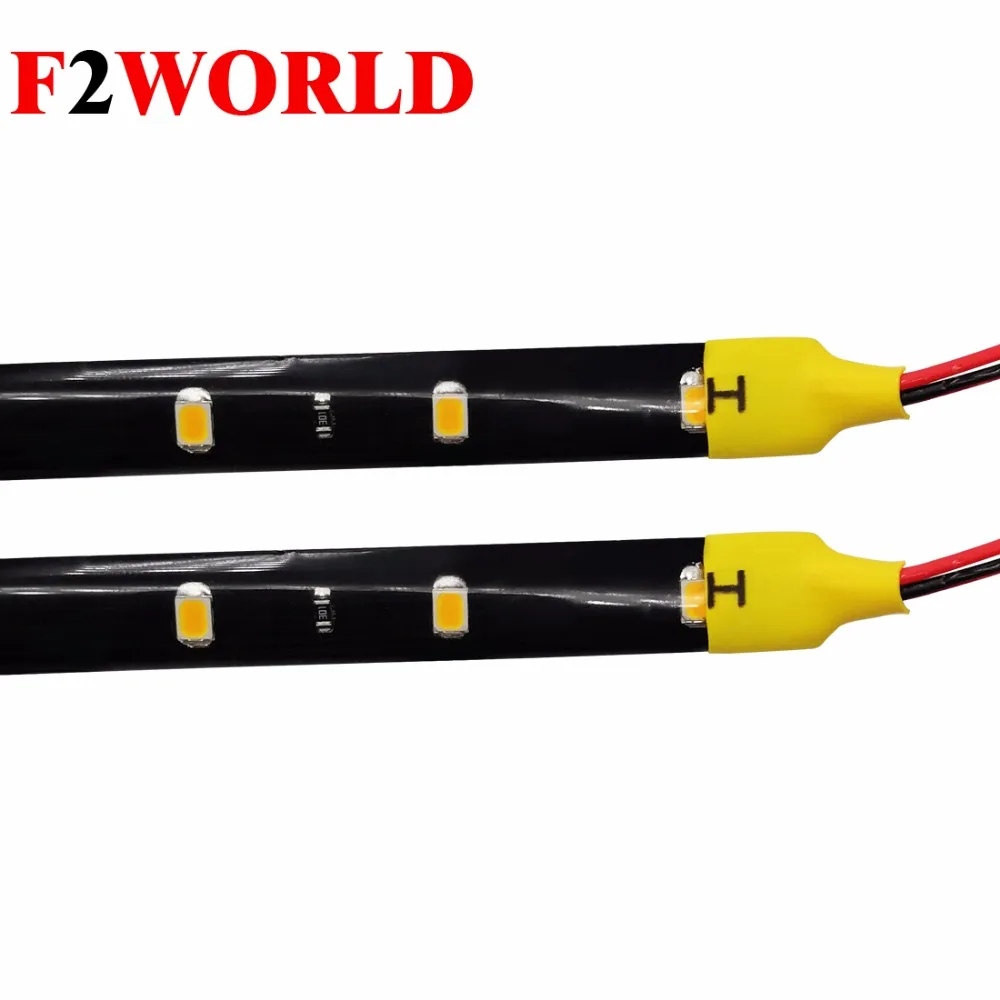 4 шт. * 30 см 15 светодиодный 3528 1210 SMD лента освещения Гибкая ная Лента лампы синие
