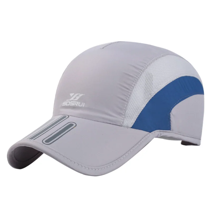

Men Breathable Mesh Cap Running Baseball Tennis Cap Quick Dry Hat Bone Snapback Male Climbing Running Sport Hats