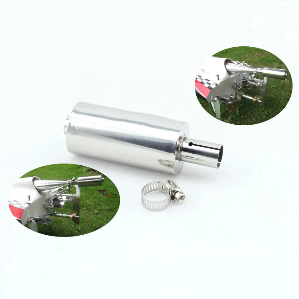 Buy Stainless Steel Exhaust Silencer Muffler 16mm End