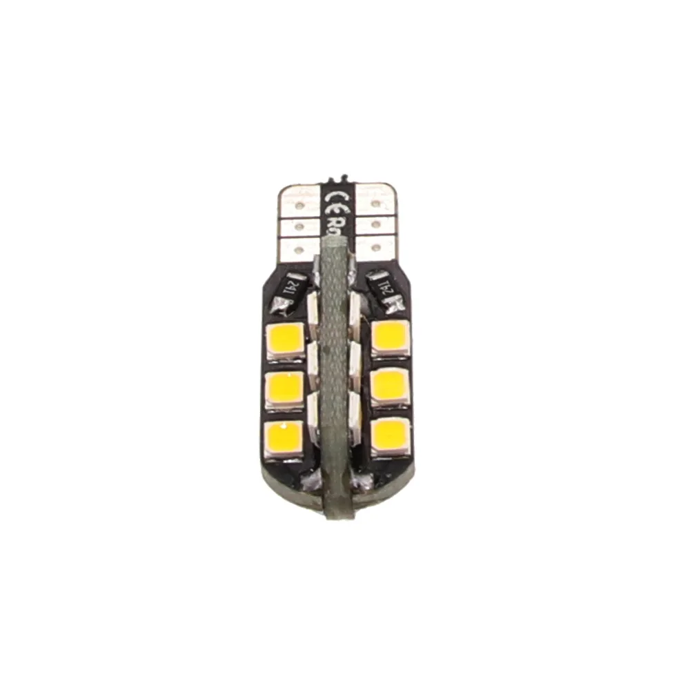 10 шт./лот T10 194 168 2835 24SMD с CAN BUS работающего на постоянном токе 12 В 24 Led теплый белый