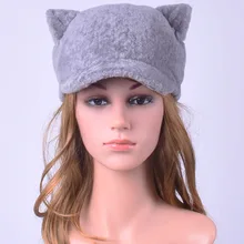 QIUSIDUN, новинка, зимние женские шапки с искусственным мехом, искусственный мех, для взрослых женщин, повседневная однотонная Кепка с якорем, теплый топ, шерстяная черная шапка