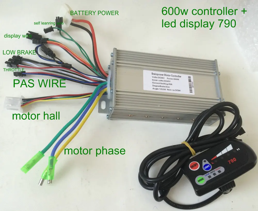 Светодиодный Спидометр display790 + контроллер 36v48v400w450w 500w600w панель управления для