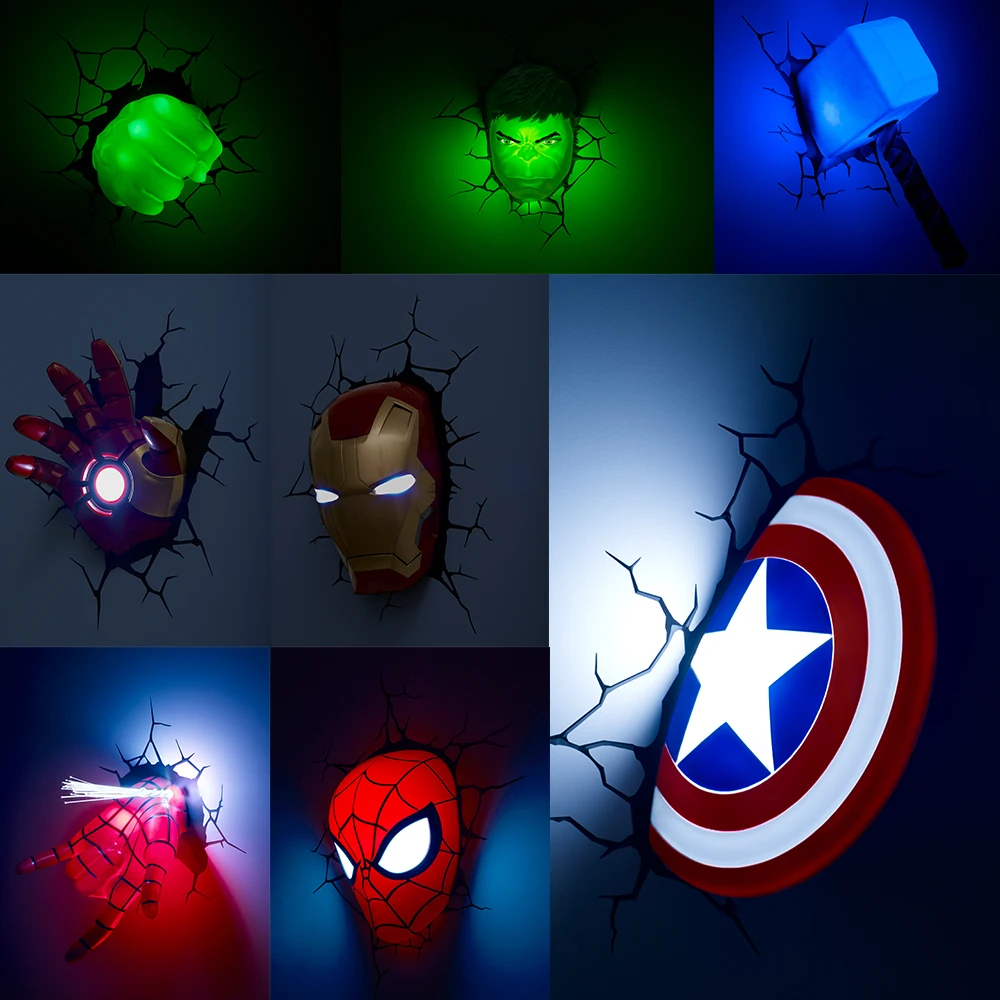 Marvel Avengers Spider Man 3D Deco Light Led Table light Nightlight Spiderman