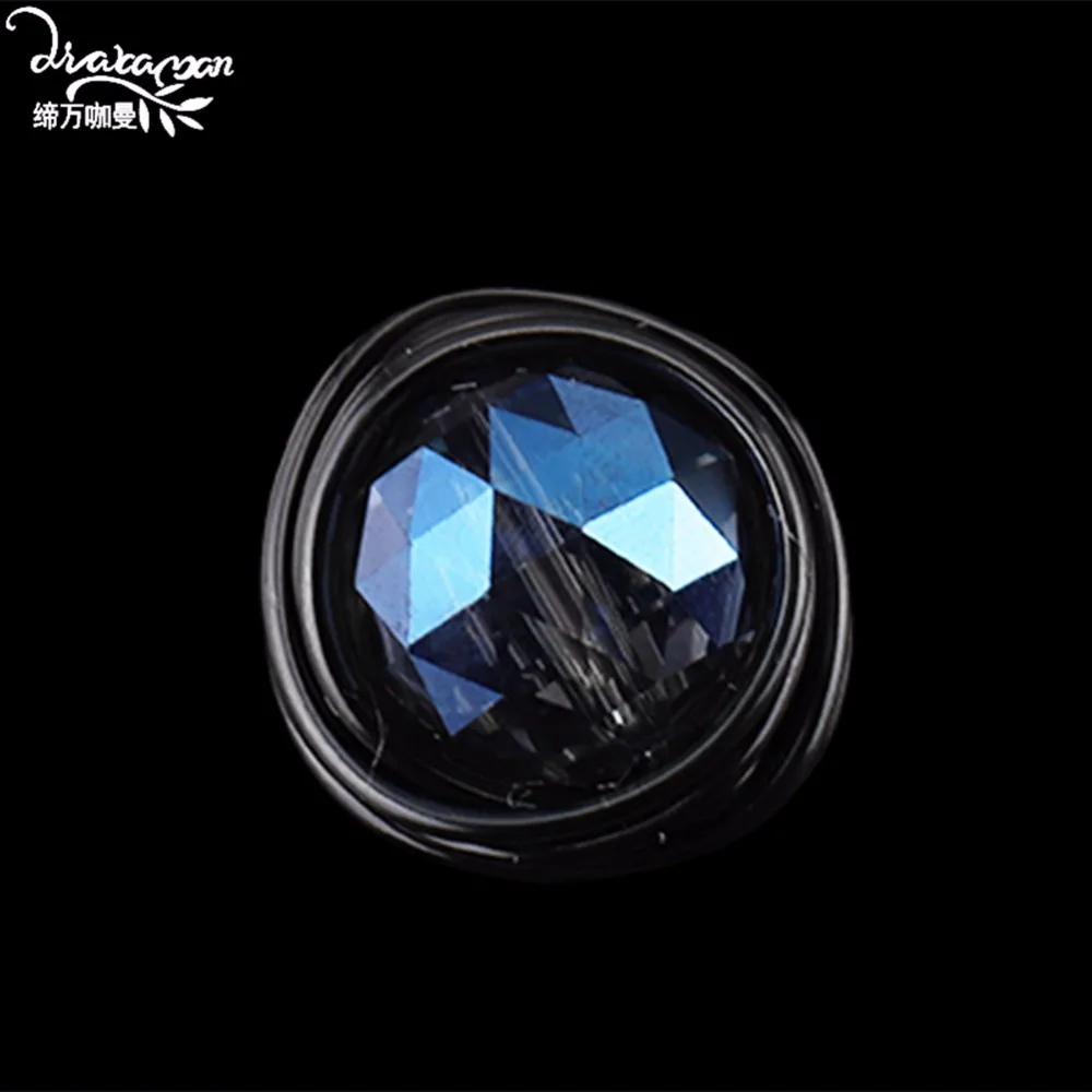 Dvacaman Love Wedding Rings Blue Crystal Finger Rings Couple 2019 Boho Handmade Jewelry Ethnic Party Accessories Women Gifts A87