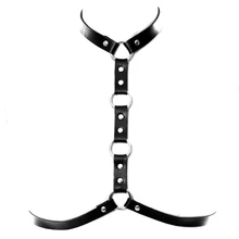 Кожаная шлейка бюстгальтер Для женщин сексуальный клетка укороченный верхняя рама с ремешками в стиле «панк» Готический фетиш бдсм белье Плюс Размеры Фестивальная одежда